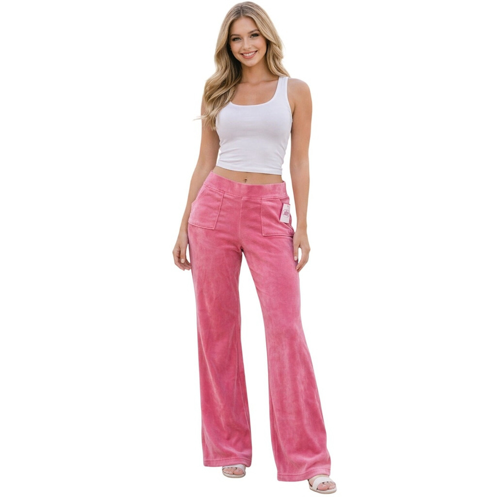 Juicy Couture Pink Velour Track Lounge Pants XL